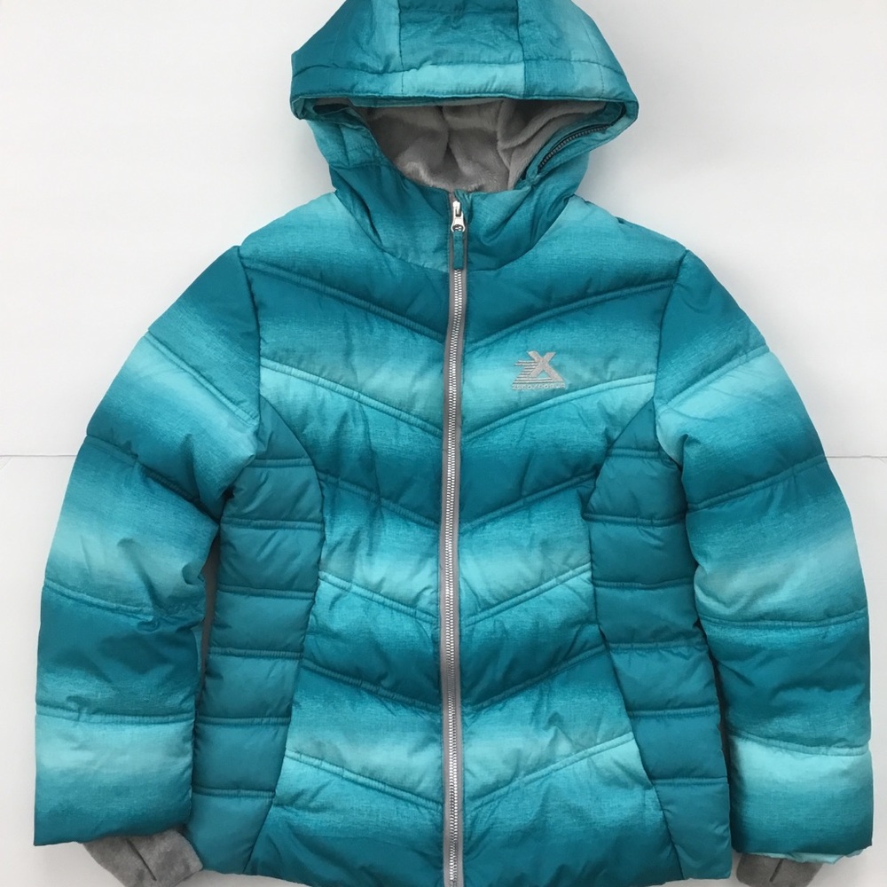 ZeroXposur Girls Puffer Jacket Blue Size 10/12